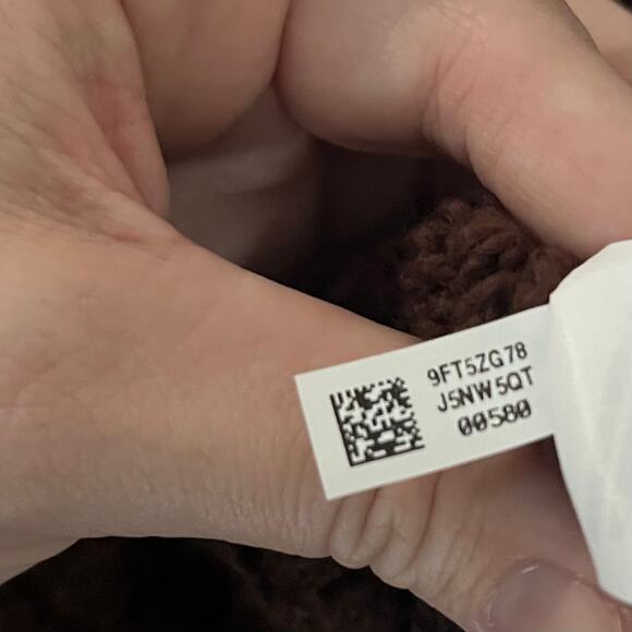 American Eagle Women's Cowl Neck Knit Sweater Large Brown Cabin Fisherman Cozy - Picture 10 of 10